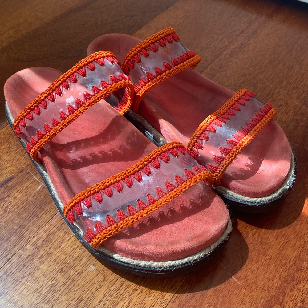Castaner Womens espadrille Sandals Orange 39